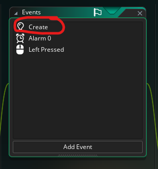 Open the Create Event